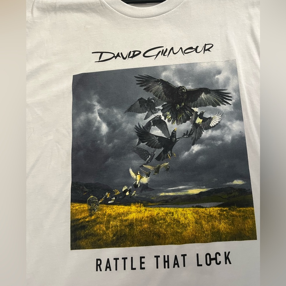 BRAND NEW DAVID GILMOUR RATTLE THAT LOCK 2016 TOUR MENS T SHIRT XL - Picture 2 of 5